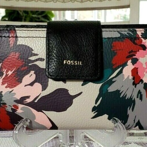 Fossil Clara Bucket Satchel Crossbody Handbag w/Logan RFID Wallet, EUC - Picture 9 of 11